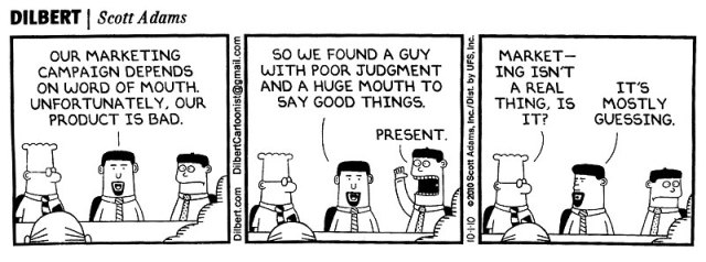 marketing real by Dilbert